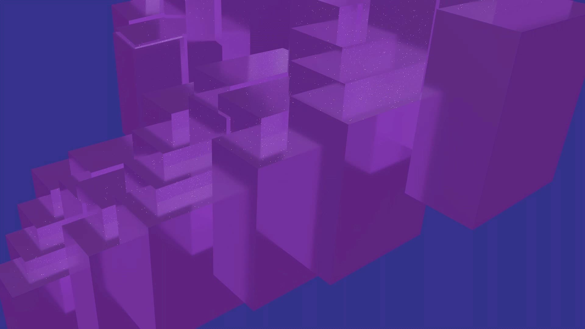 Purple vertical structures on a blue field from Sleep Sound